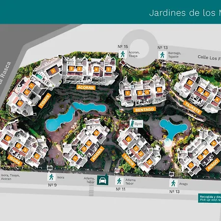 Feriehus Jardines - Tabor 0,1 Garden & Pool View 2b Palm-mar